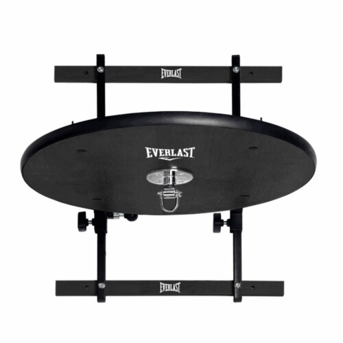 Everlast Adjustable Wooden Swiveling Speed Bag Platform with Full Rubber Edge Perspective: front