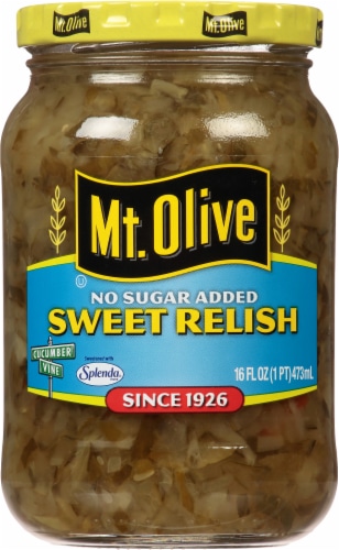 Mt. Olive No Sugar Added Sweet Relish Perspective: front