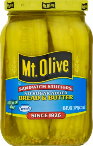 Mt Olive No Sugar Added Bread Butter Sandwich Stuffers 16 Oz Kroger