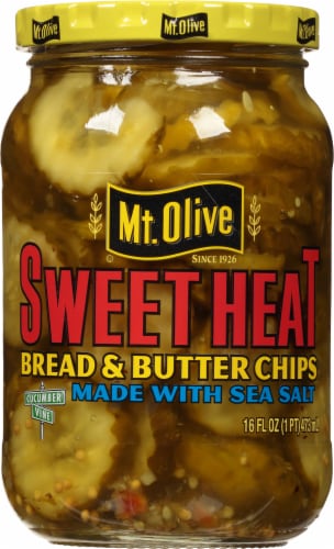 Mt. Olive Sweet Heat Bread & Butter Pickle Chip Perspective: front