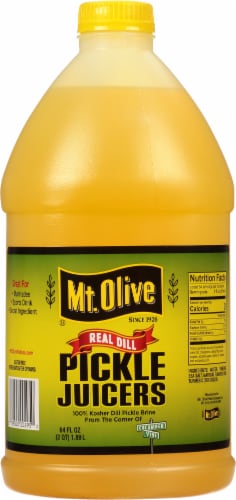 Mt Olive Real Dill Pickle Juicer Bottle Perspective: front