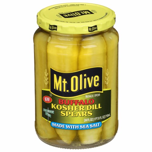 Mt. Olive Buffalo Kosher Dill Spears Perspective: front