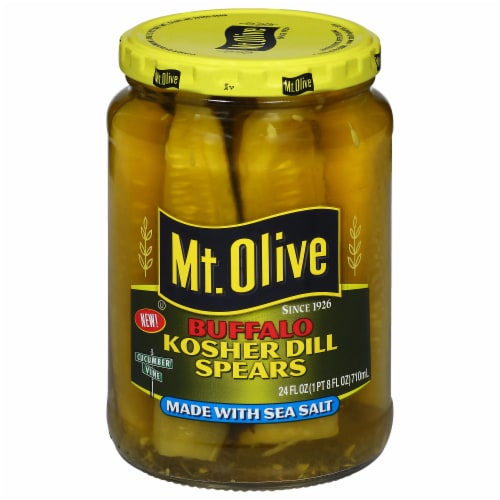Mt. Olive Buffalo Kosher Dill Spears Perspective: front