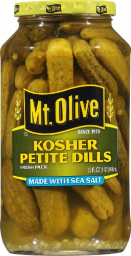 Mt Olive Kosher Petite Dills Perspective: front