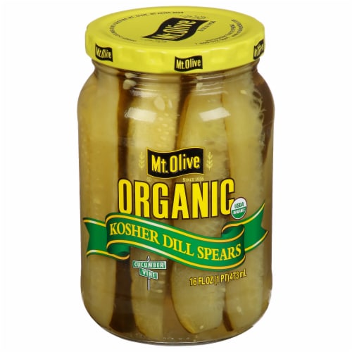 Mt. Olive Organic Kosher Dill Spears Perspective: front