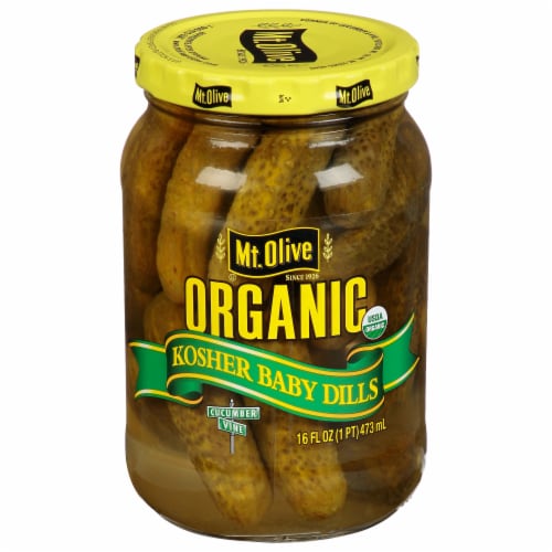Mt. Olive Organic Baby Dill Pickles Perspective: front