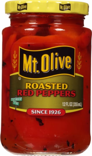 Mt Olive Roasted Red Peppers Perspective: front