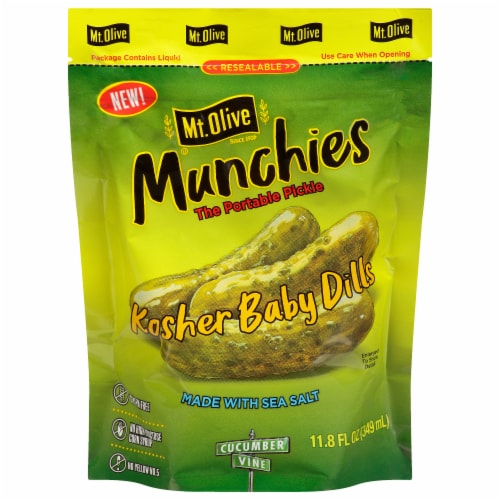 Mt. Olive Munchies Kosher Baby Dills Perspective: front