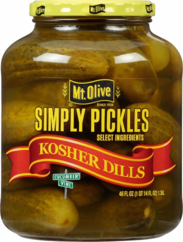Mt. Olive Simply Whole Kosher Dill Pickles Perspective: front