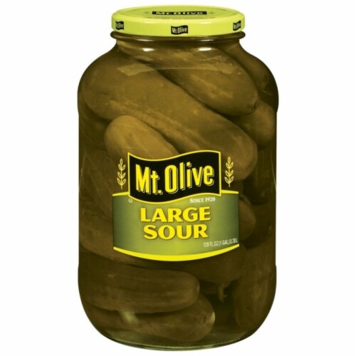 Mt. Olive Large Sour Pickles Perspective: front