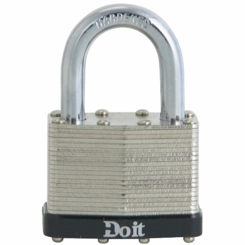 Do it Laminated Steel 2  Laminated Pin Tumbler Padlock 1805DDIB Perspective: front