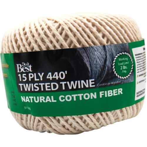 Do it Best 15-Ply x 440 Ft. Natural Twisted Cotton Twine 311282 Perspective: front