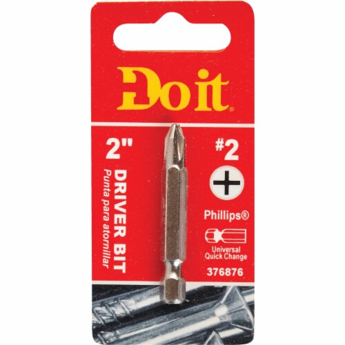 Do it #2 Phillips 2 In. Power Screwdriver Bit 305031DB Perspective: front