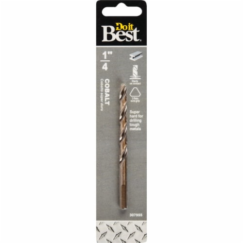 Do it Best 1/4 In. Cobalt Drill Bit 249881DB Perspective: front