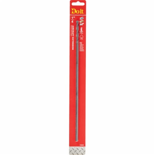 Do it 1/4 In. x 12 In. Black Oxide Extended Length Drill Bit 362851DB Perspective: front