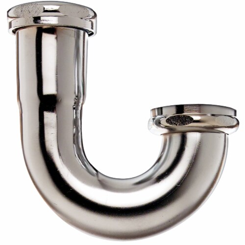 Do it Best 1-1/2 In. Chrome Plated J-Bend, Carded 401050 Perspective: front