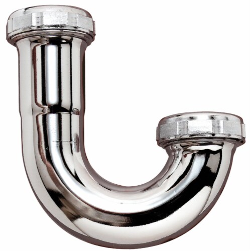 Do it Best 1-1/4 In. Chrome Plated J-Bend, Carded 401372 Perspective: front