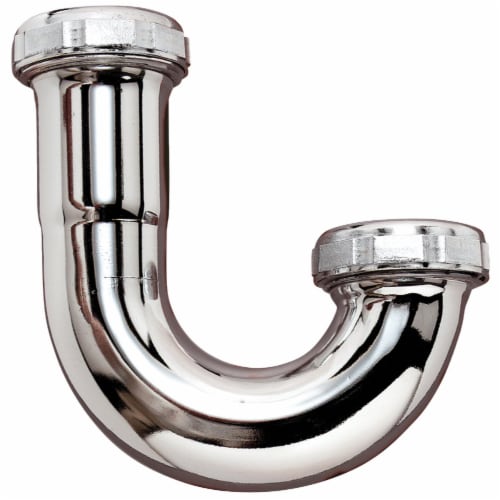 Do it Best 1-1/2 In. Chrome Plated J-Bend, Carded 401817 Perspective: front