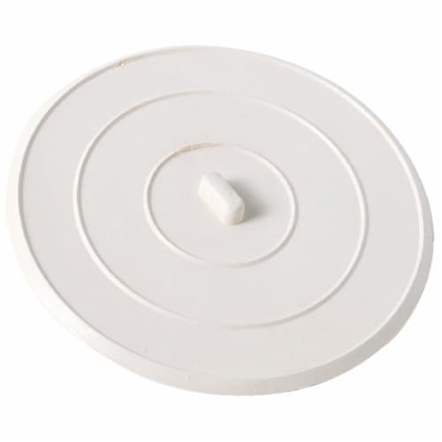 Do it Suction-Grip 5 OD White Sink Rubber Drain Stopper 431125 Perspective: front