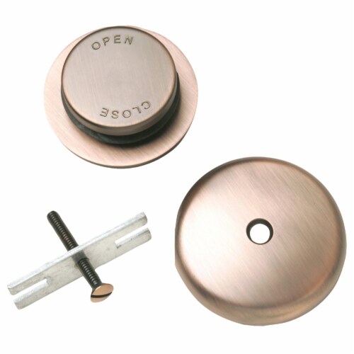 Do it Foot Lok Stop Venetian Bronze Bath Drain Trim Kit 438798 Perspective: front