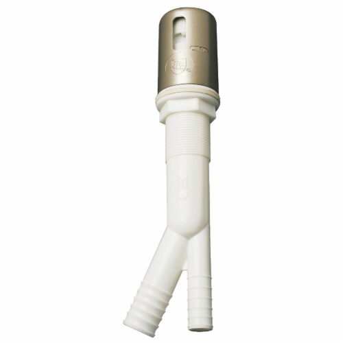 Do it 7/8 In. x 5/8 In. Brushed Nickel Dishwasher Air Gap 443924 Perspective: front
