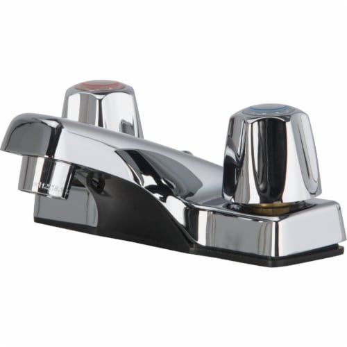 Centerset Bathroom Faucet with Home Impressions Chrome 2-Handle Lever 4 In 