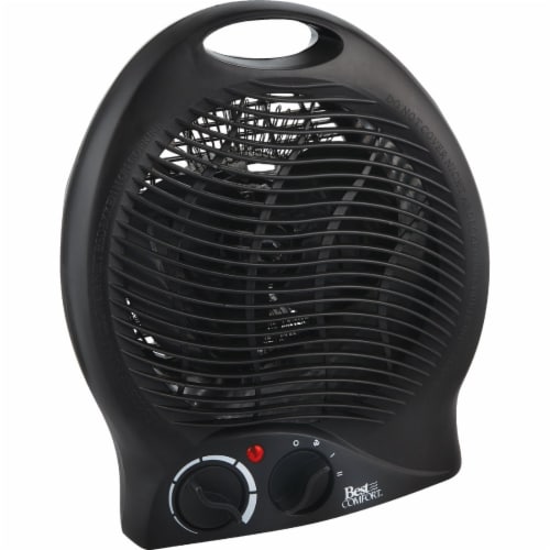 Best Comfort 1500W 120V Electric Space Heater, Black FH04B Perspective: front