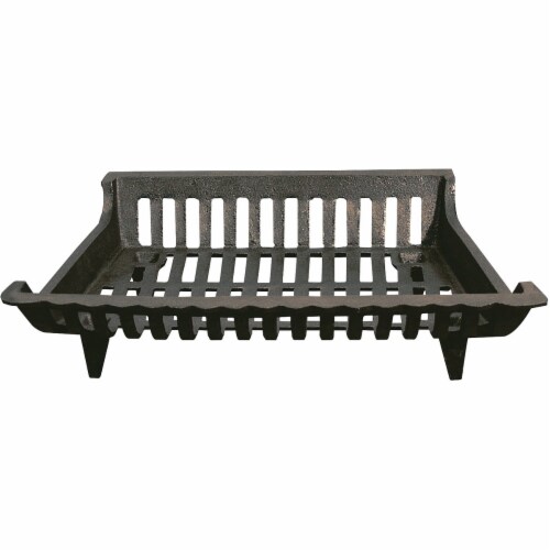 Home Impressions Zero Clearance 18 In. Cast-Iron Fireplace Grate FG-1013 Perspective: front