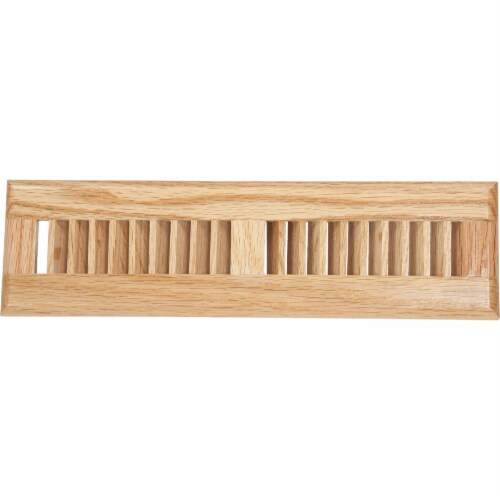 Home Impressions 2-1/4 In. x 12 In. Light Oak Floor Register WF0212L0 Perspective: front