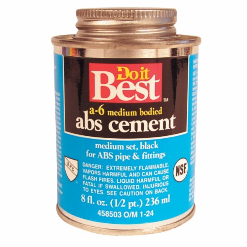 Do it Best 8 Oz. Medium Bodied Black ABS Cement 1851224, 8Oz. Kroger