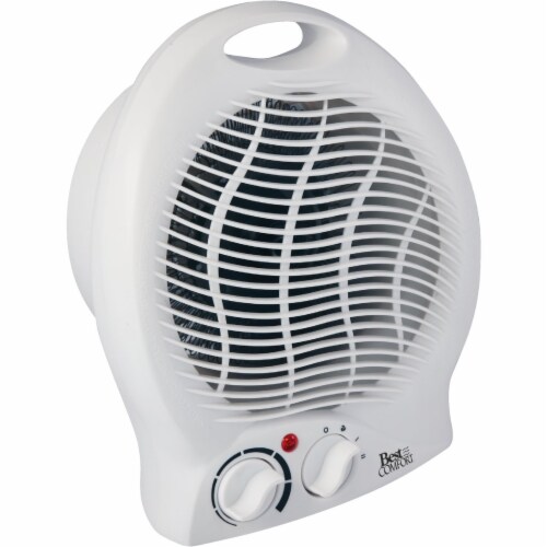 Best Comfort 1500W 120V Electric Space Heater, White FH04 Perspective: front