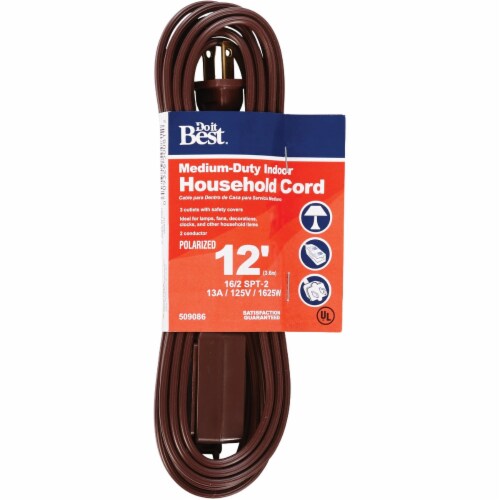 Do it Best 12 Ft. 16/2 Brown Cube Tap Extension Cord IN-PT2162-12X-BR, 1 - QFC Do it Best 12 Ft. 16/2 Brown Cube Tap Extension Cord IN-PT2162-12X-BR, 1 - QFC