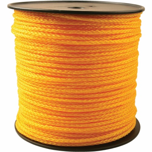 Do it Best 1/4 In. x 1000 Ft. Yellow Braided Polypropylene Rope 707113 Perspective: front