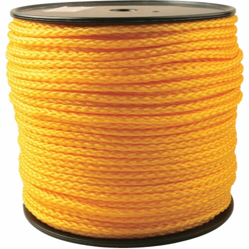 Do it Best 5/16 In. x 750 Ft. Yellow Braided Polypropylene Rope 707774 Perspective: front