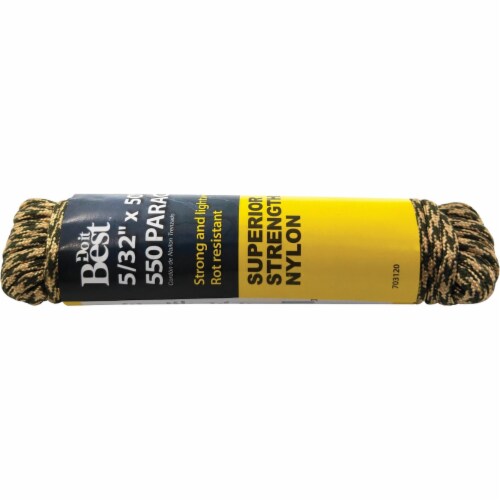 Do it Best 550 5/32 In. x 50 Ft. Camouflage Nylon Paracord 703120 Perspective: front