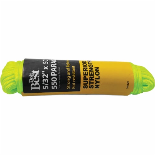 Do it Best 550 5/32 In. x 50 Ft. Green Nylon Paracord 703129 Perspective: front