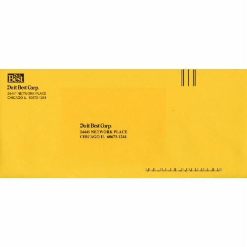 Do it Best Corp. #10 Check Envelope (25 Ct.) 991686 Pack of 25 Perspective: front
