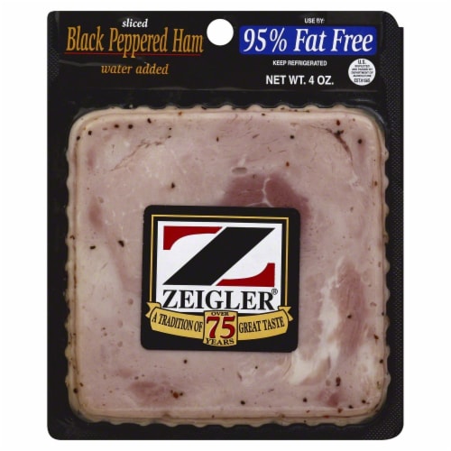 Zeigler's®  Sliced Black Pepper Ham Perspective: front