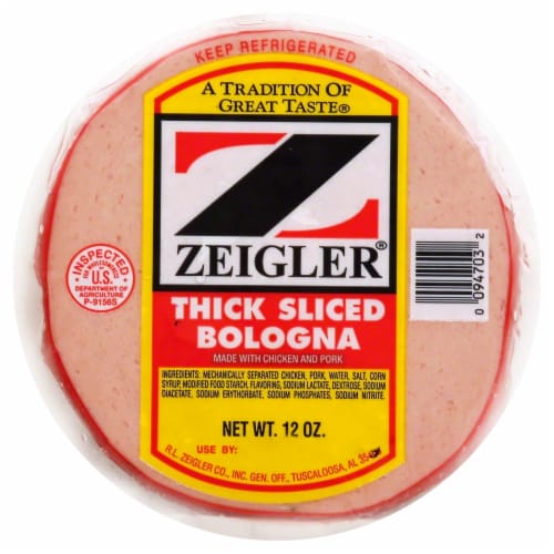 Zeigler's Thick Sliced Bologna Perspective: front