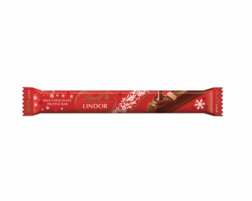 Lindt Lindor Holiday Milk Chocolate Truffle Bar Perspective: front