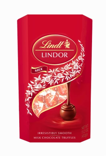 Lindt Lindor Milk Chocolate Truffles Perspective: front