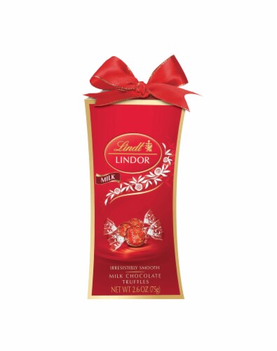LINDOR Holiday Milk Pillar Box Perspective: front