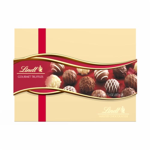 Lindt Gourmet Truffles Gift Box Perspective: front