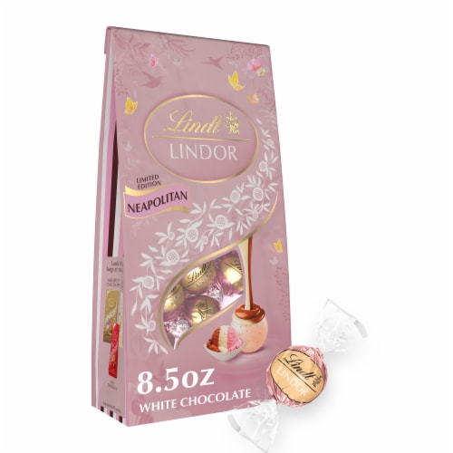 Lindt Lindor Strawberries & Cream White Chocolate Truffles - 8.5