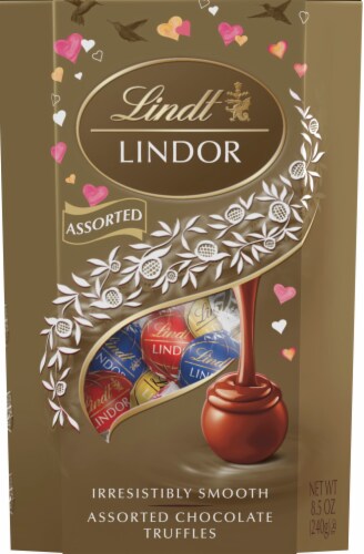 Lindt Lindor Assorted Chocolate Truffles Perspective: front