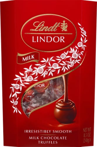 Lindt Lindor Milk Chocolate Truffles Perspective: front