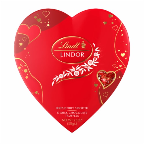 Lindt Lindor Milk Chocolate Red Love Heart