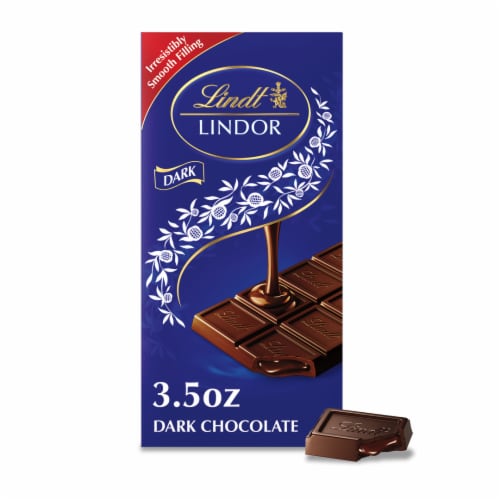 Lindt LINDOR Dark Chocolate Candy Truffle Bar Perspective: front