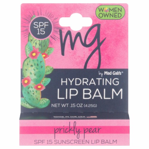 Mad Gab's® Prickly Pear Hydrating Lip Butter with SPF 15 Perspective: front