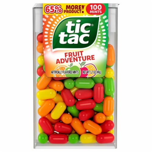 Tic Tac Fruit Adventure Mints, On-The-Go Refreshment, 1.7 oz Perspective: front
